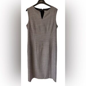 Jaeger Sheath Dress 6 Black White Houndstooth Career NWT Wool Blend”